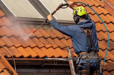 Démoussage et hydrofuge de toiture à Charchigné